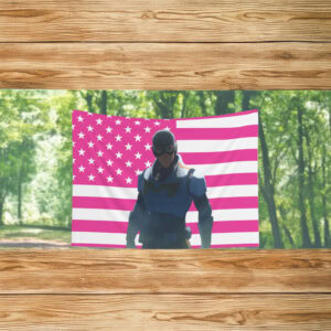 Mecha Man Dispatch Pink Flag