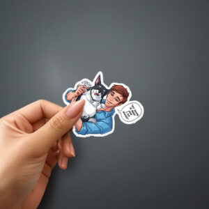 Dispatch Robert and Beef Dog Sticker