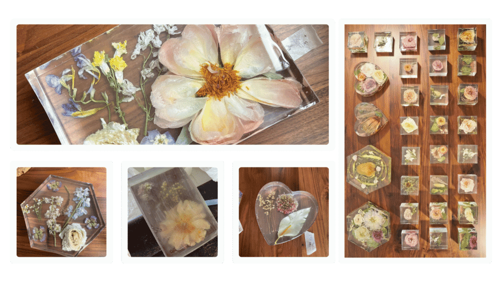 Preservation of delicate flowers and botanical specimens in glass display cases.