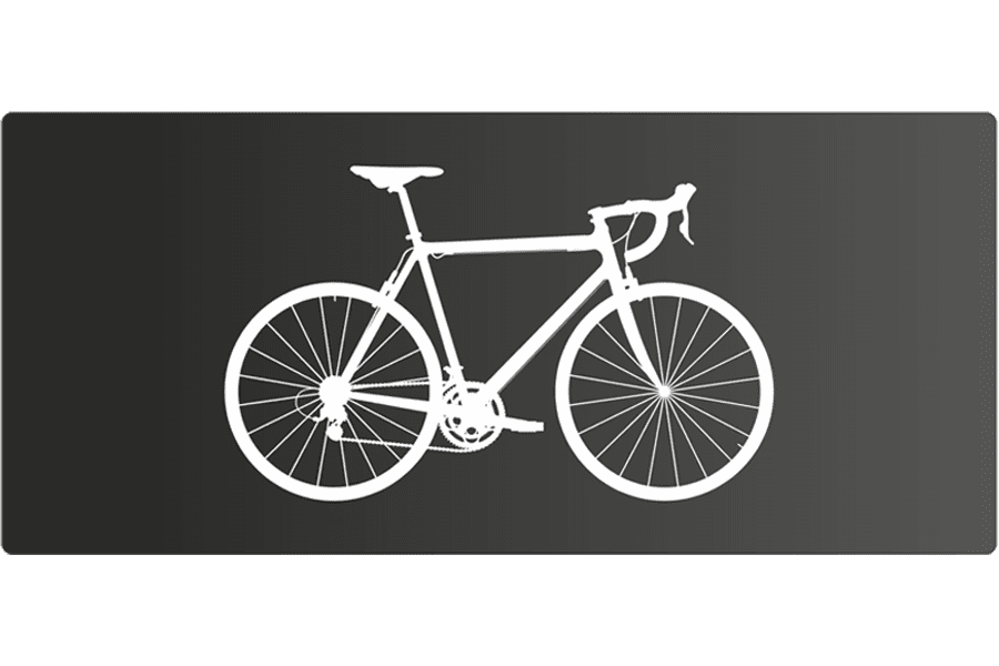 Sidetag Racercykel - Sort: Elegant sort racercykel med sænket styr og tynde dæk, ideel til cykelentusiaster.