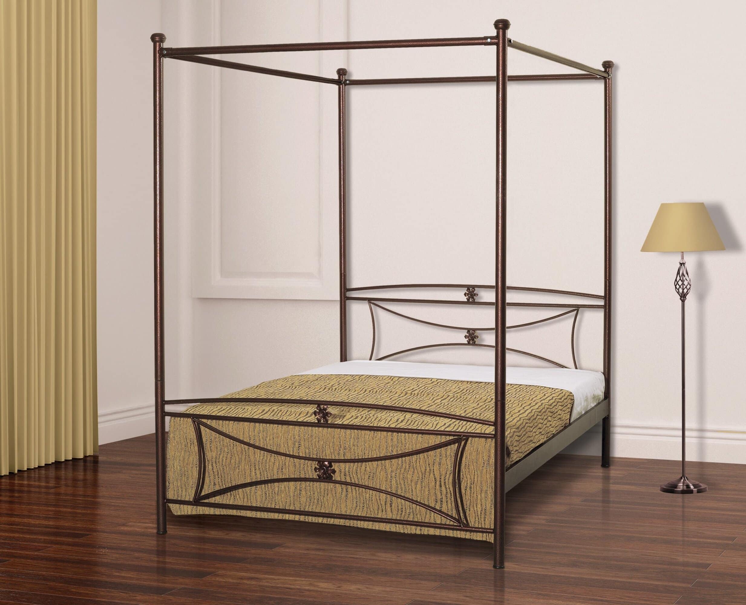 N11S Κρεβάτι μεταλλικό με ουρανό