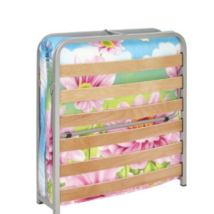 N01 Σπαστό  μεταλλικό κρεβάτι με στρώμα