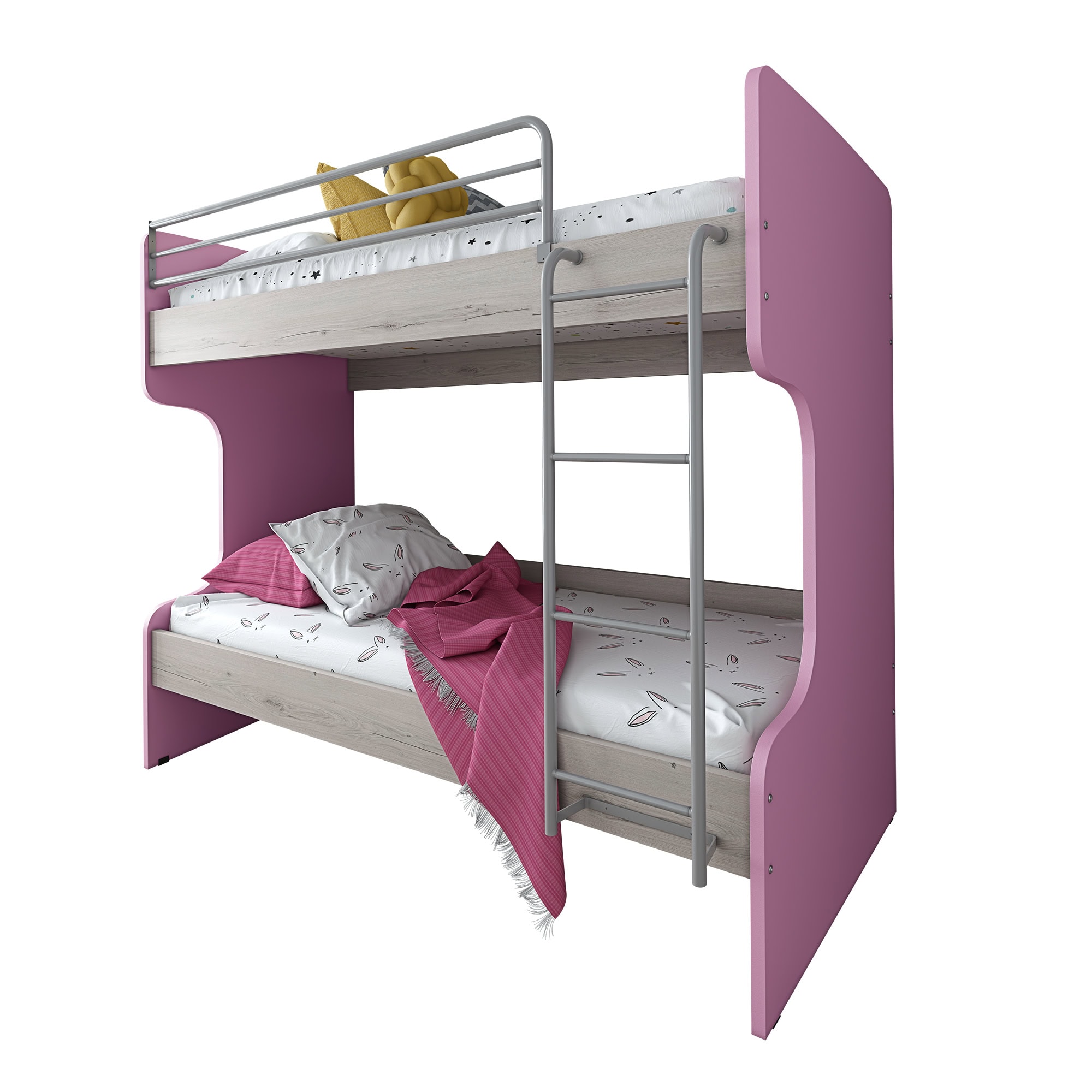 Ν22Μ Κρεβάτι κουκέτα Ημικύκλιο