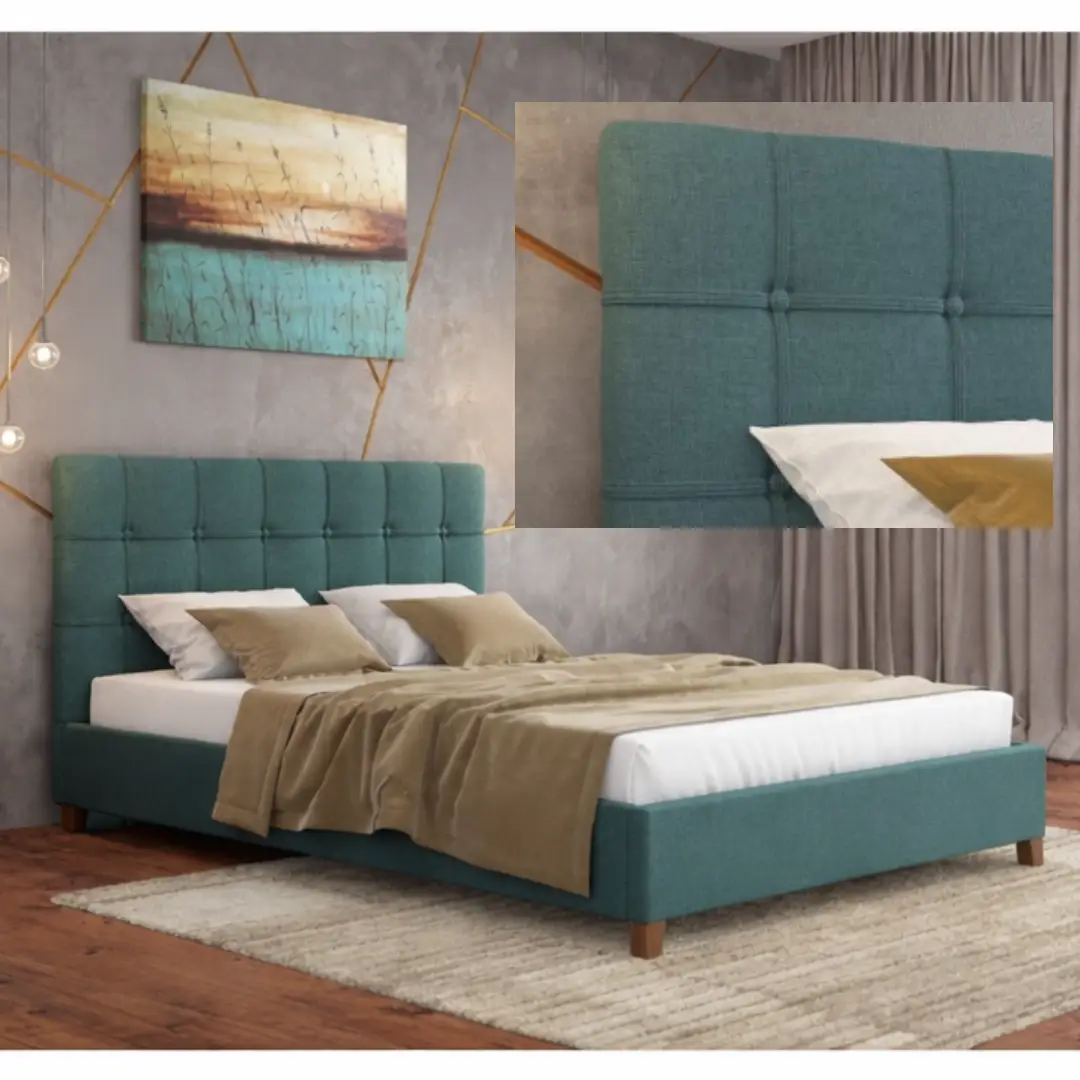 Ν64 Κρεβάτι ντυμένο με ύφασμα