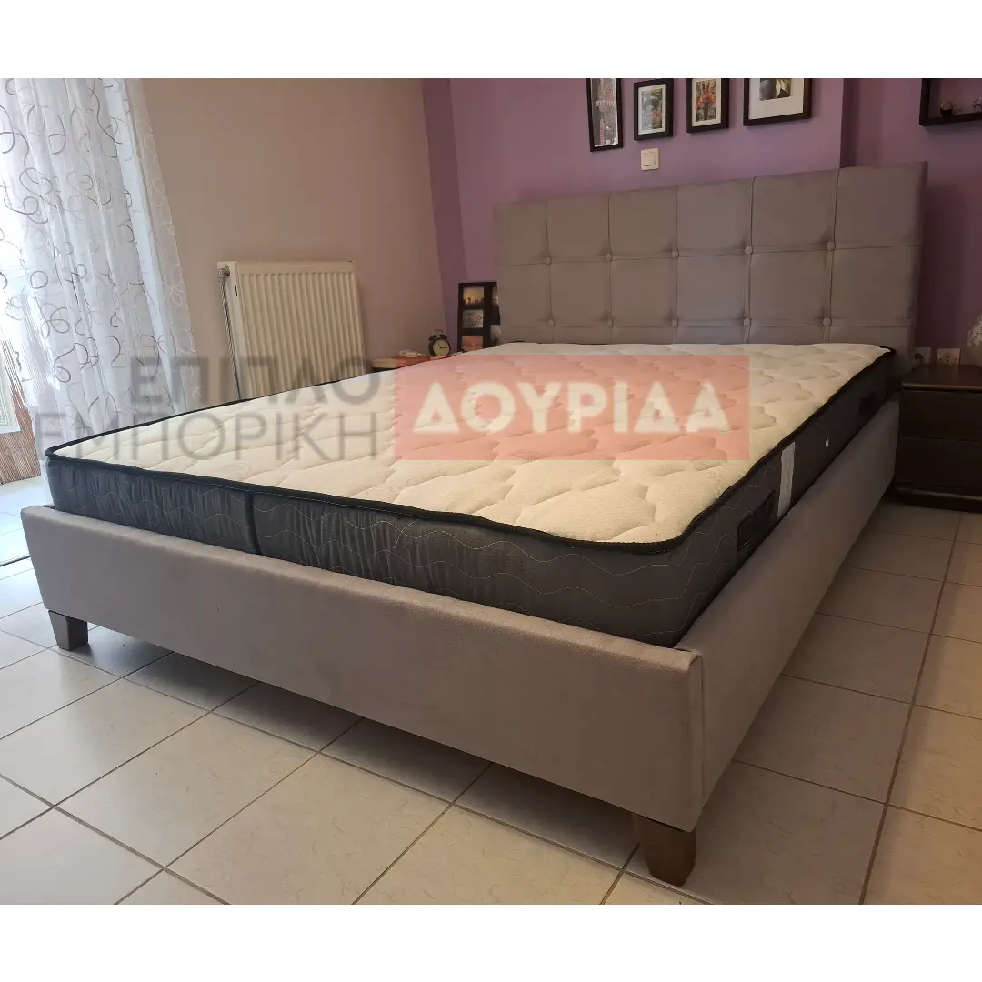 Ν64 Κρεβάτι ντυμένο με ύφασμα - Image 14