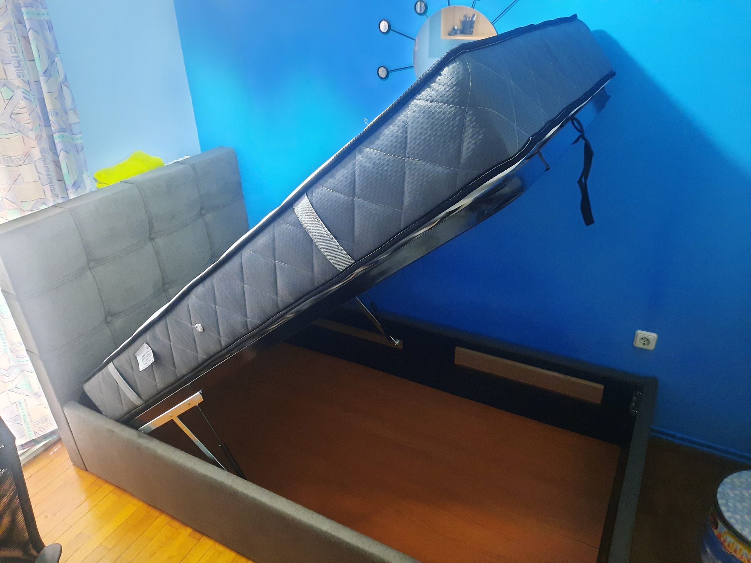 Ν64Α Κρεβάτι ντυμένο με αποθηκευτικό χώρο - Image 5