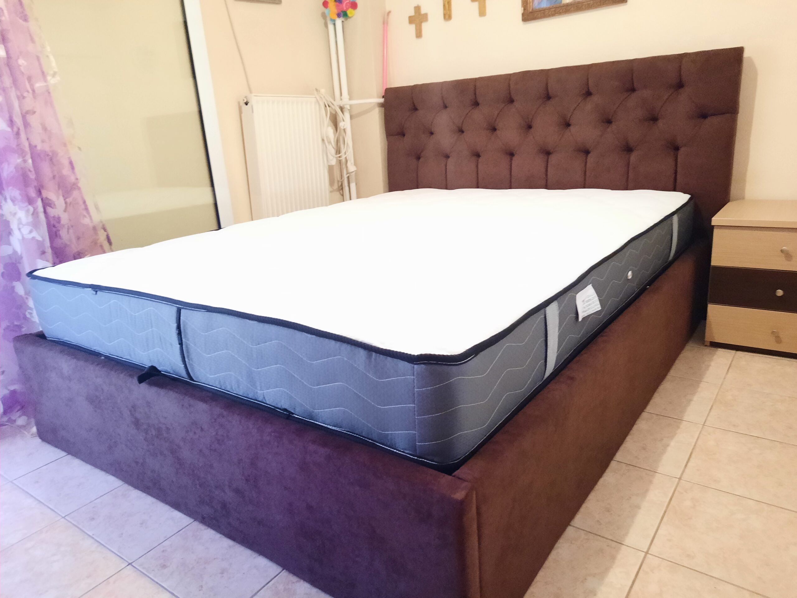 Ν63Α Κρεβάτι ντυμένο με αποθηκευτικό χώρο - Image 8