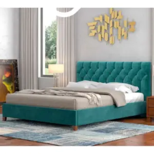 Ν63 Κρεβάτι ντυμένο με ύφασμα