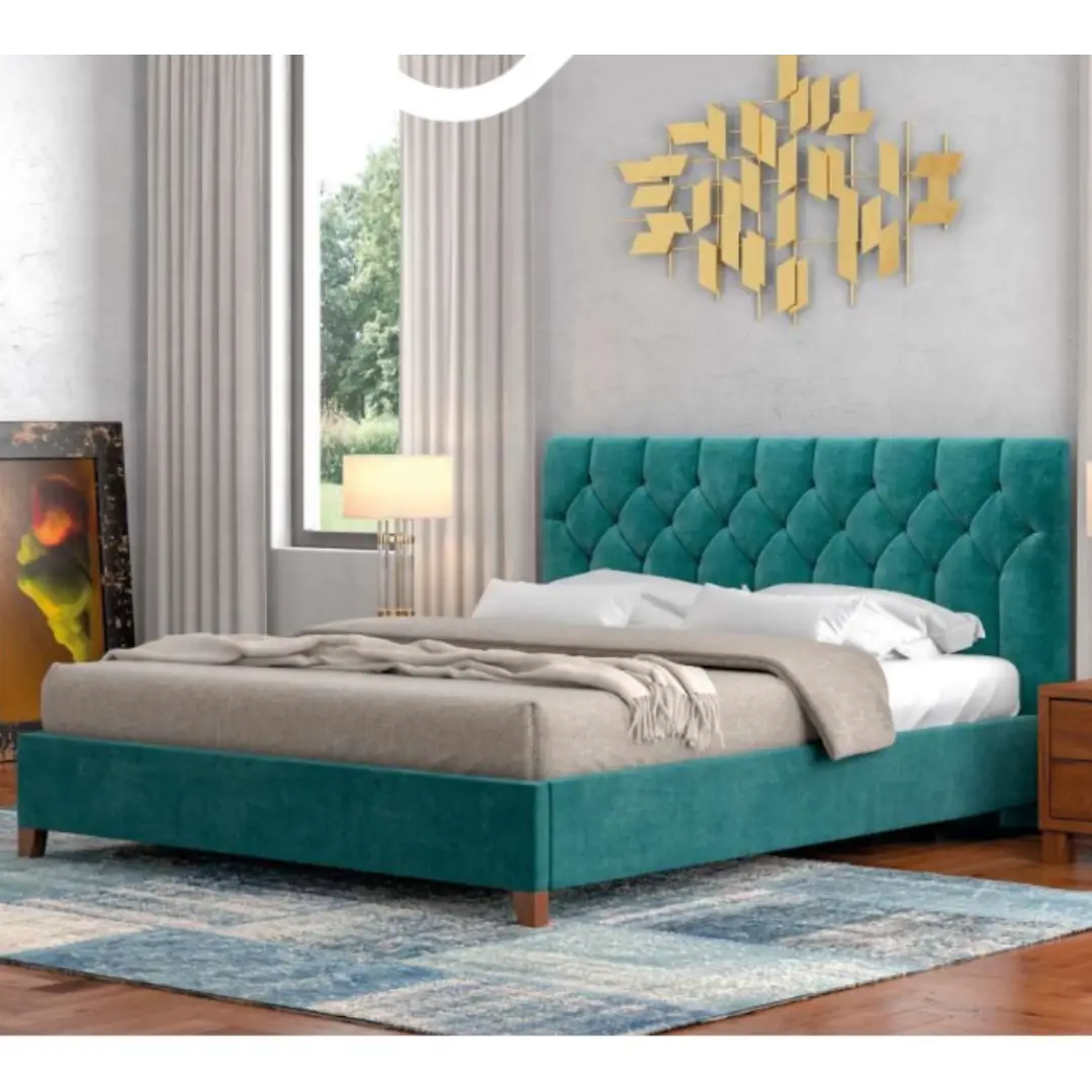 Ν63 Κρεβάτι ντυμένο με ύφασμα