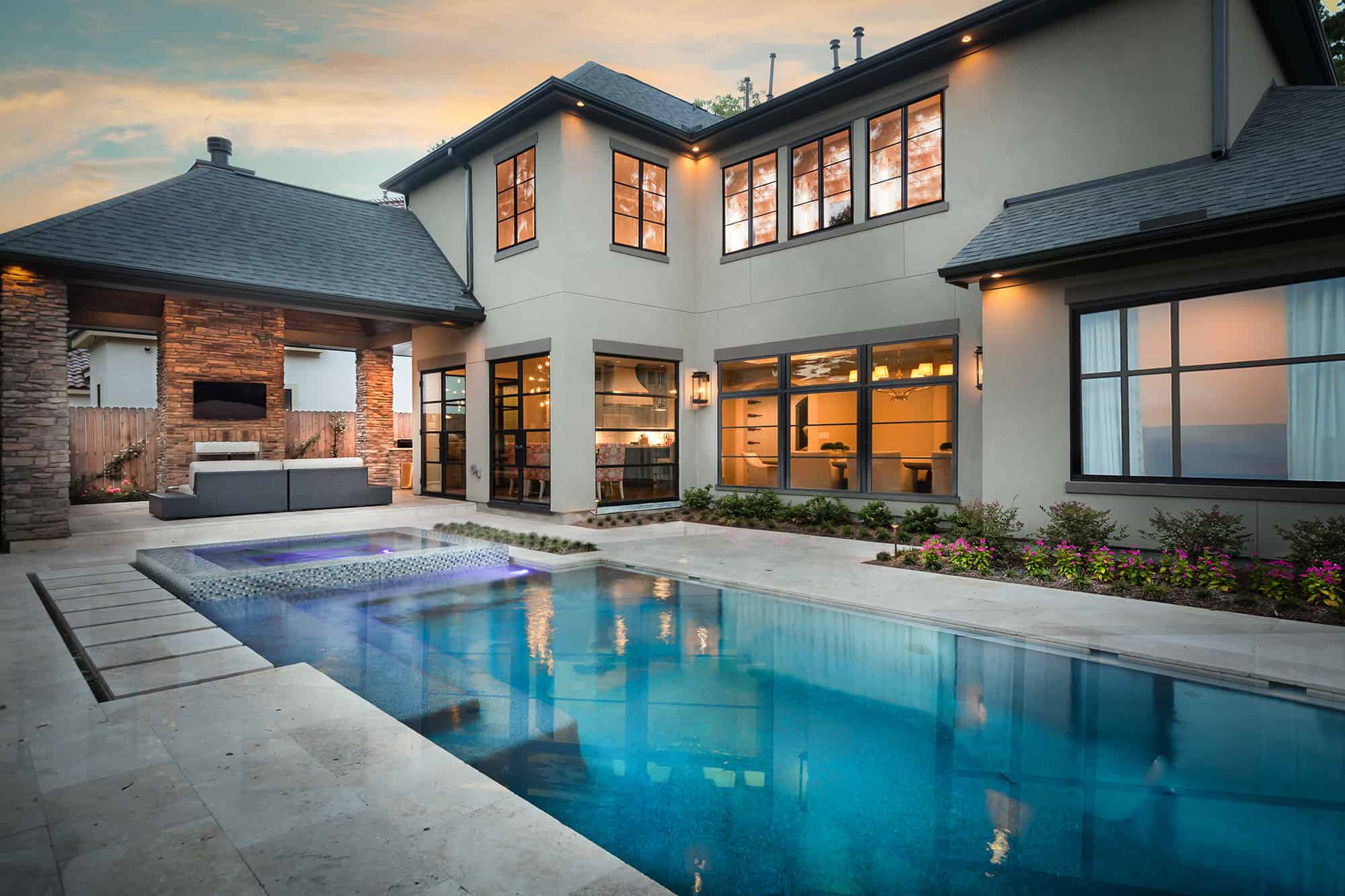 Pool and Spa Combination, Memorial, Houston Texas