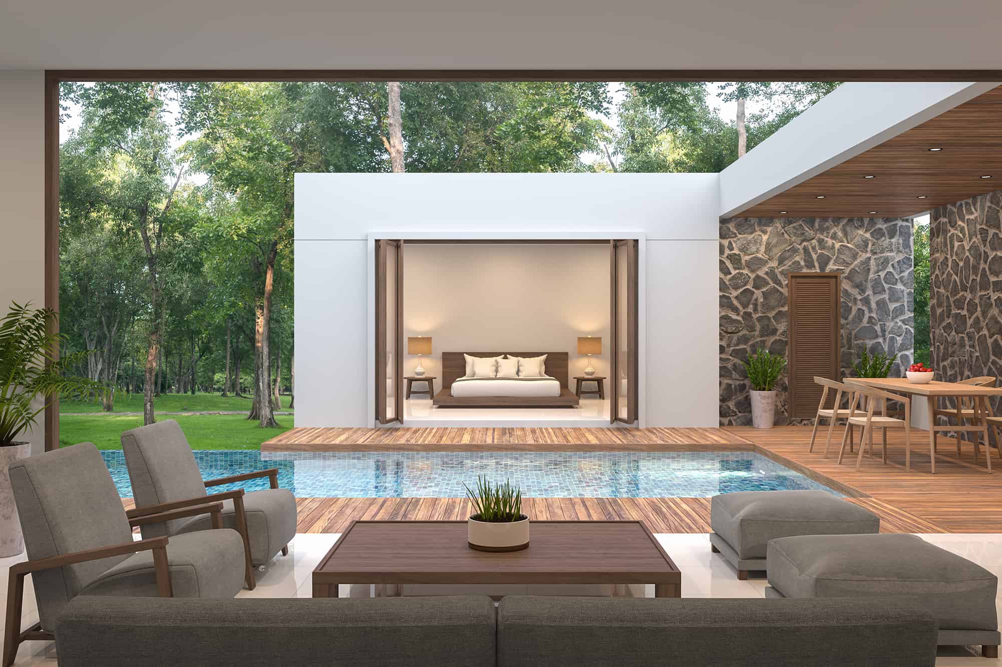 Poolside Patio Cover - Downunda Pools
