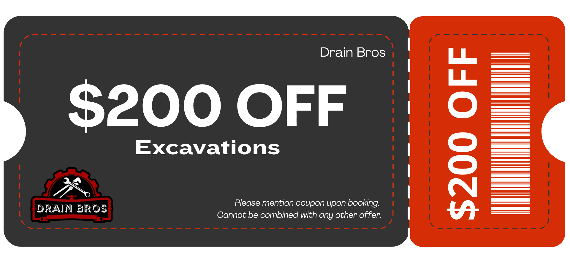 Drain Bros llc offers $200 off excavation or septic installs; coupon not valid with other deals.