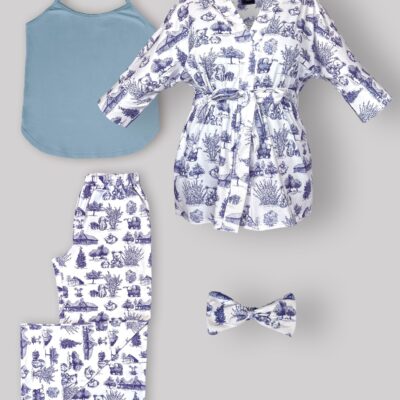 ست 4 تکه بیمارستانی طرح ویلیج Village (سایز1)