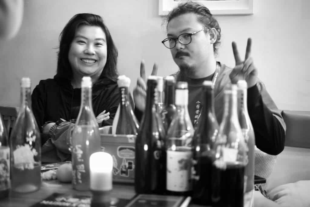People enjoying drinks at a cozy gathering