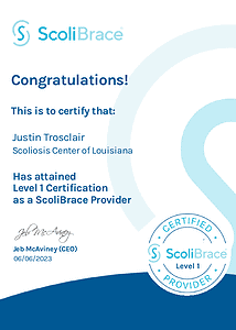 scolibrace level 1 certification