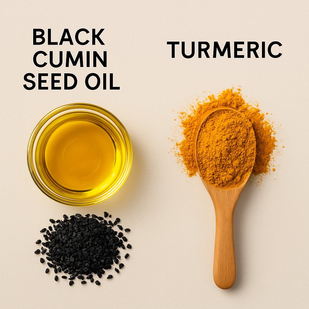 black cumin seed oil tumeric