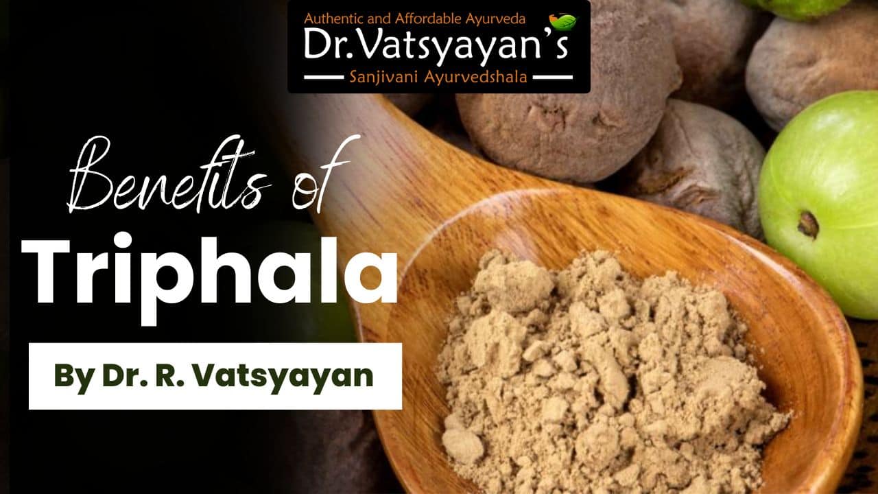 Amla powder for health benefits, Ayurvedic Triphala supplement, natural herbal remedy from Dr. Vatsyayans sanjivani ayurvedshala.