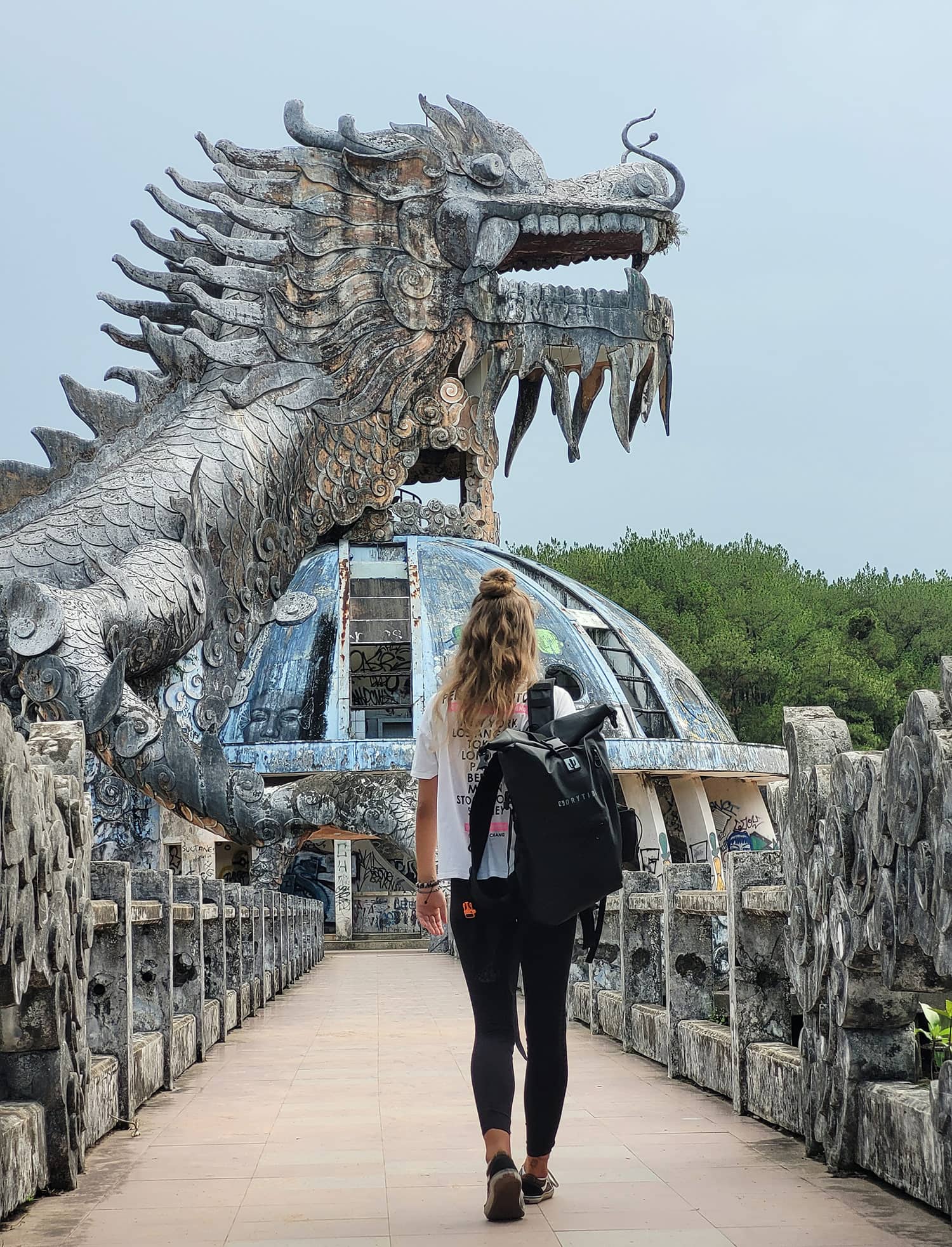 DryTide 18L waterproof backpack travelling through Asia