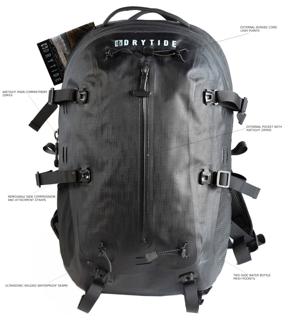 DryTide 28L Point Nemo Airtight Backpack DryTide 28L Point Nemo airtight backpack with all the features from the front side
