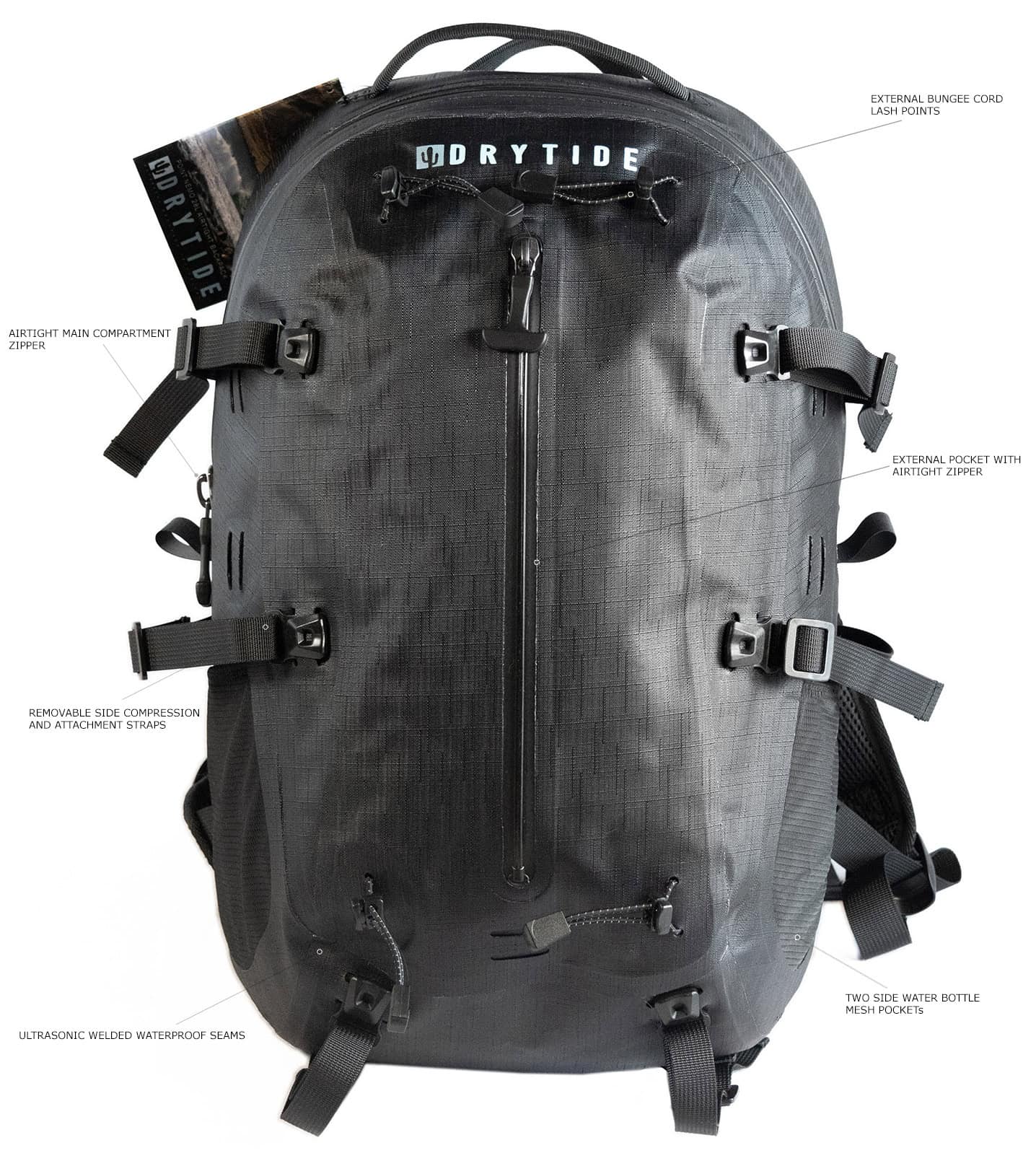 【nemo】AIRTIGHT エアタイト　セミドライ 5mm/3mm DryTide 28L Point Nemo Airtight Backpack - DRYTIDE Waterproof