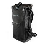 DryTide Waterproof Backpack for Outdoor Adventures Black DryTide waterproof backpack with multiple compartments and adjustable straps.