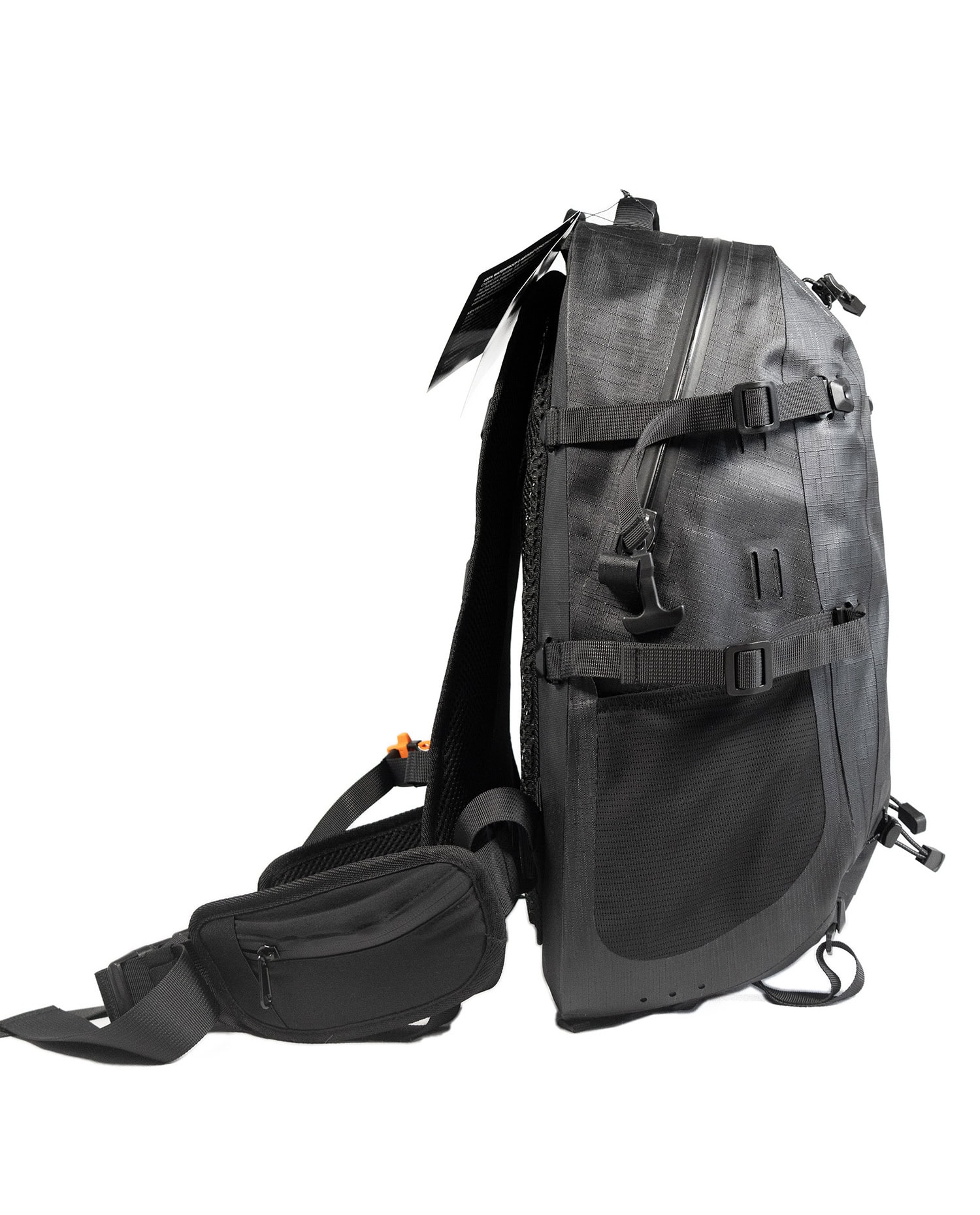 Waterproof backpack designed for outdoor adventures and water sports.