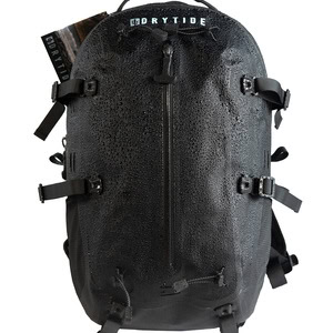 DryTide 28L waterproof backpack wet with water