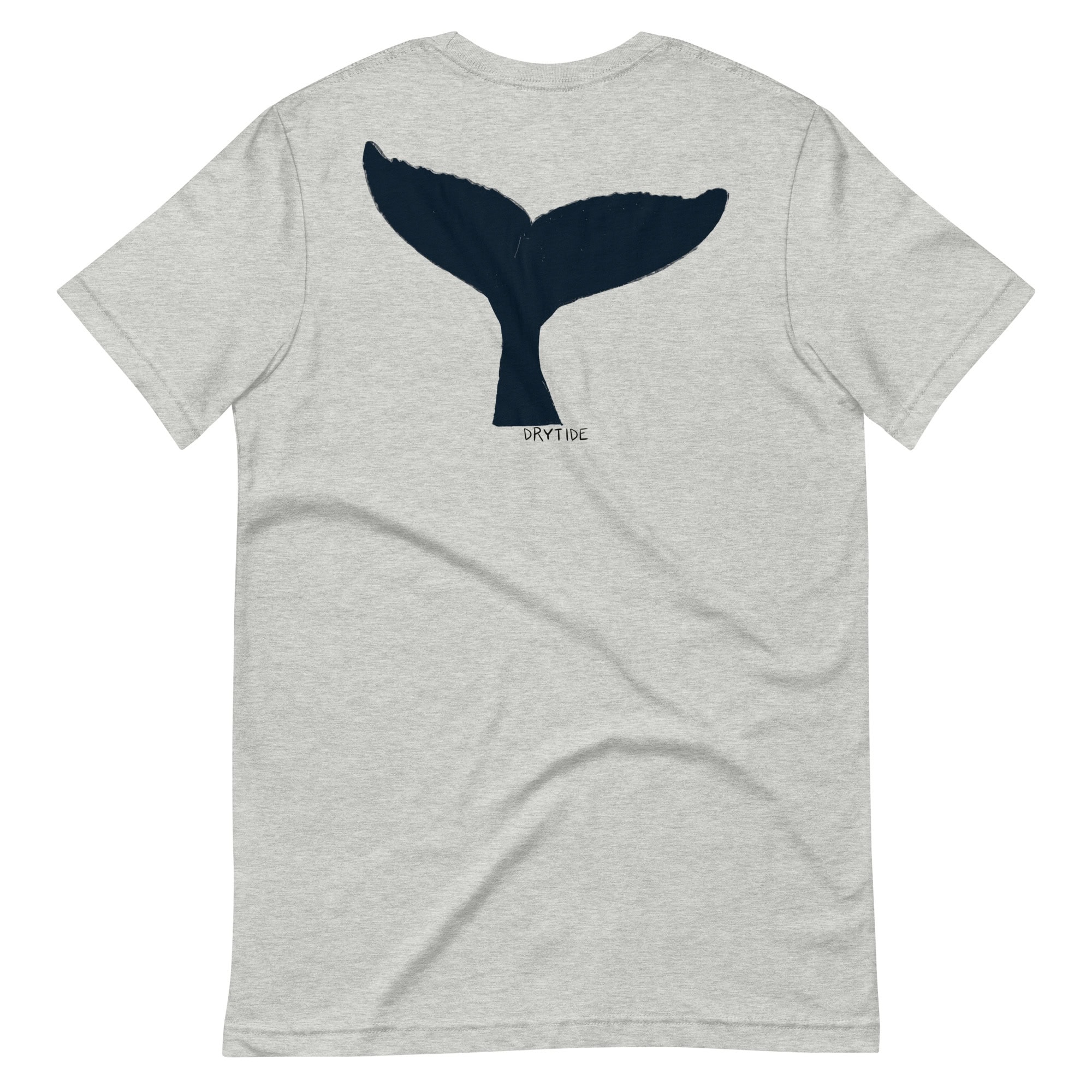 Bright whale tail graphic T-shirt for ocean lovers.