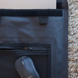 DryTide waperproof laptop sleeve with laptop and mouse