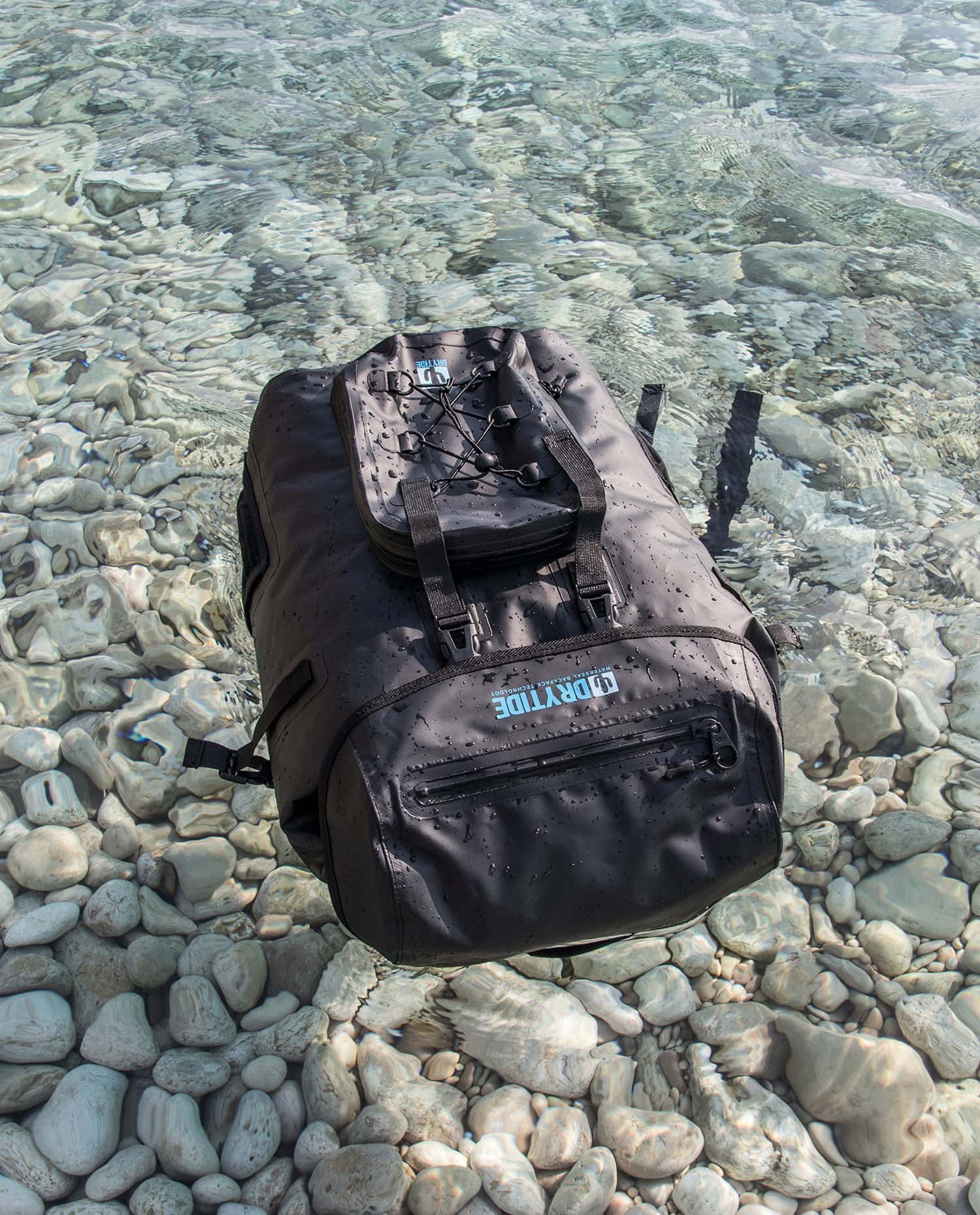 DryTide 50L Waterproof Backpack for Travel and Outdoor Adventures.