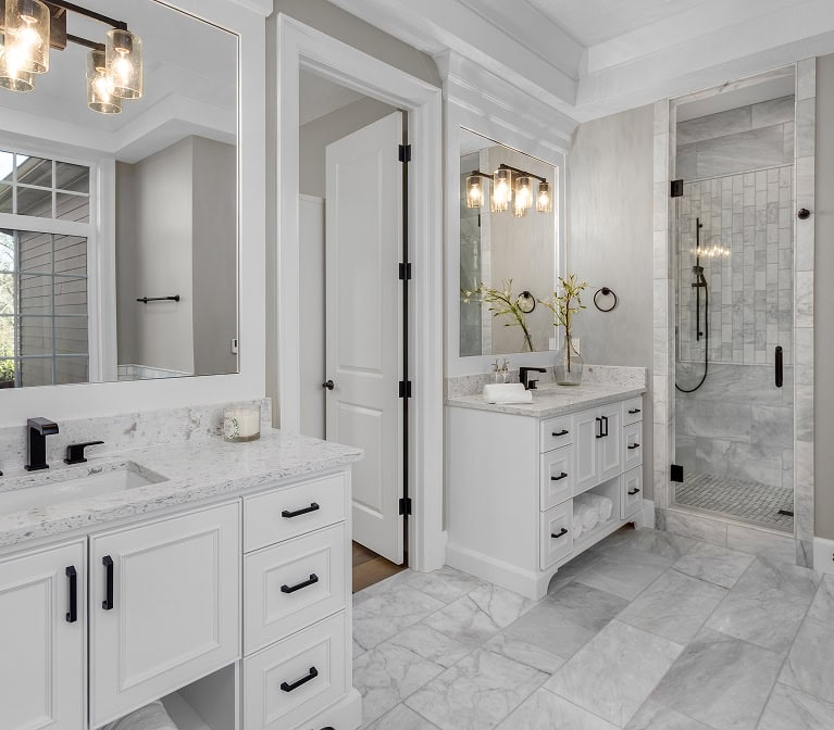 White On White Bathroom