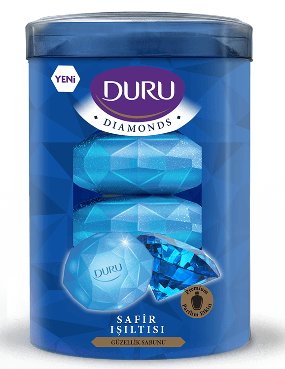 Duru Diamonds Serisi Mystic Blue Diamond 4 Adet Güzellik Sabunu