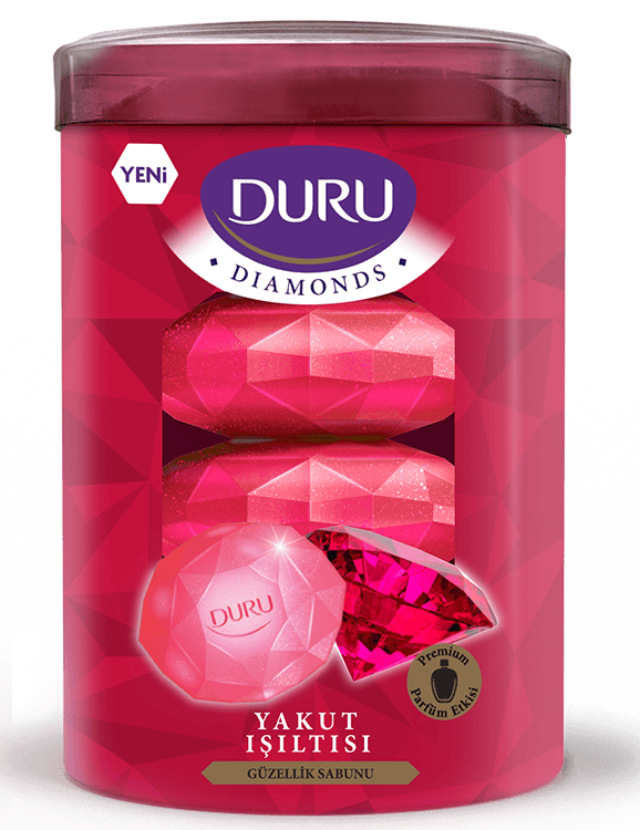 Duru Diamonds Serisi Oriental Red Diamond 4 Adet Güzellik Sabunu