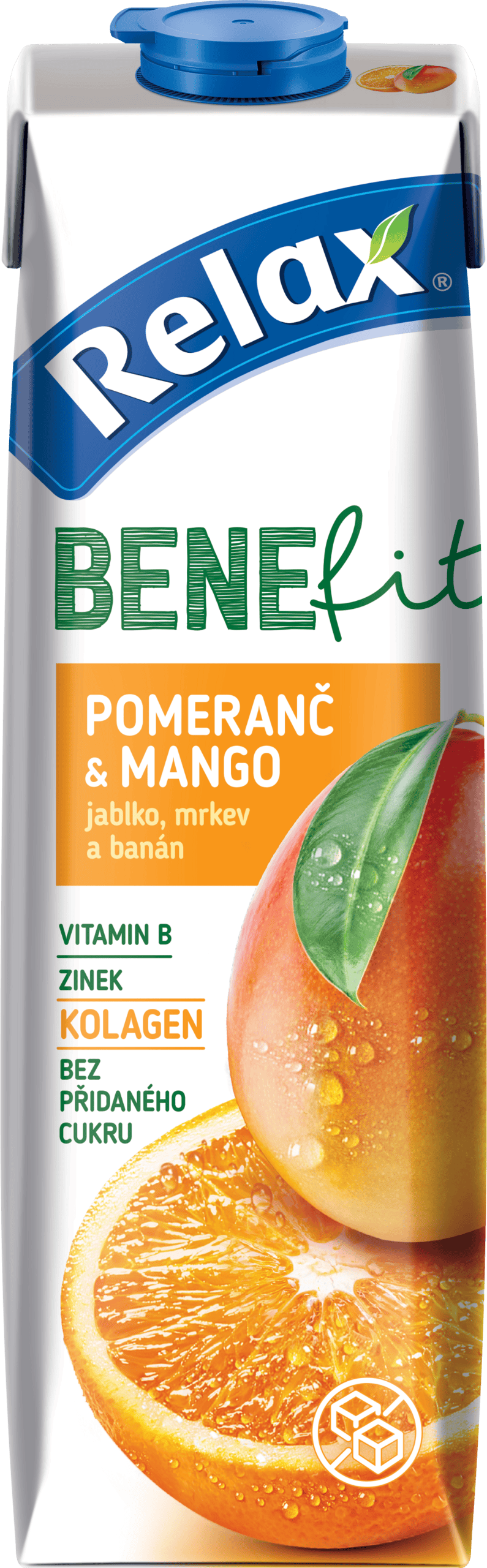 Pomaranč – mango - 1000 ml / Kartón