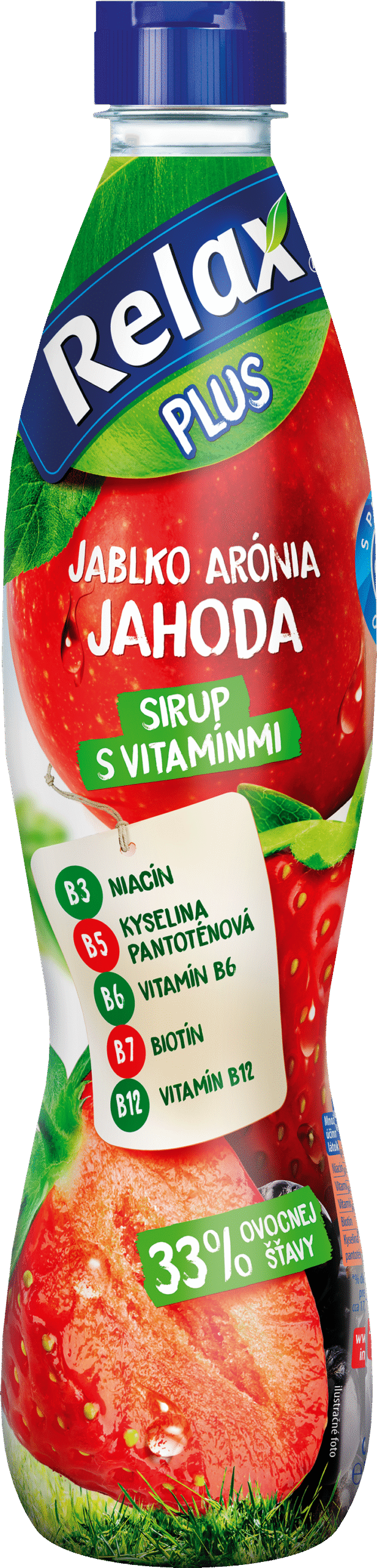 33% jablko – arónia – jahoda - SIRUPY - výživový doplnok