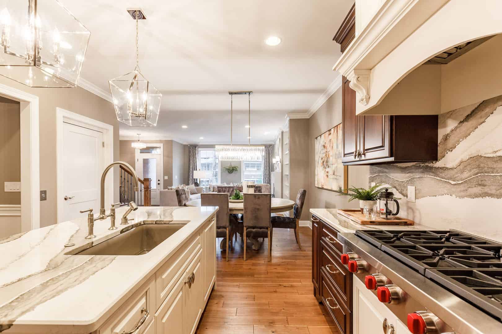 kitchen and dining room