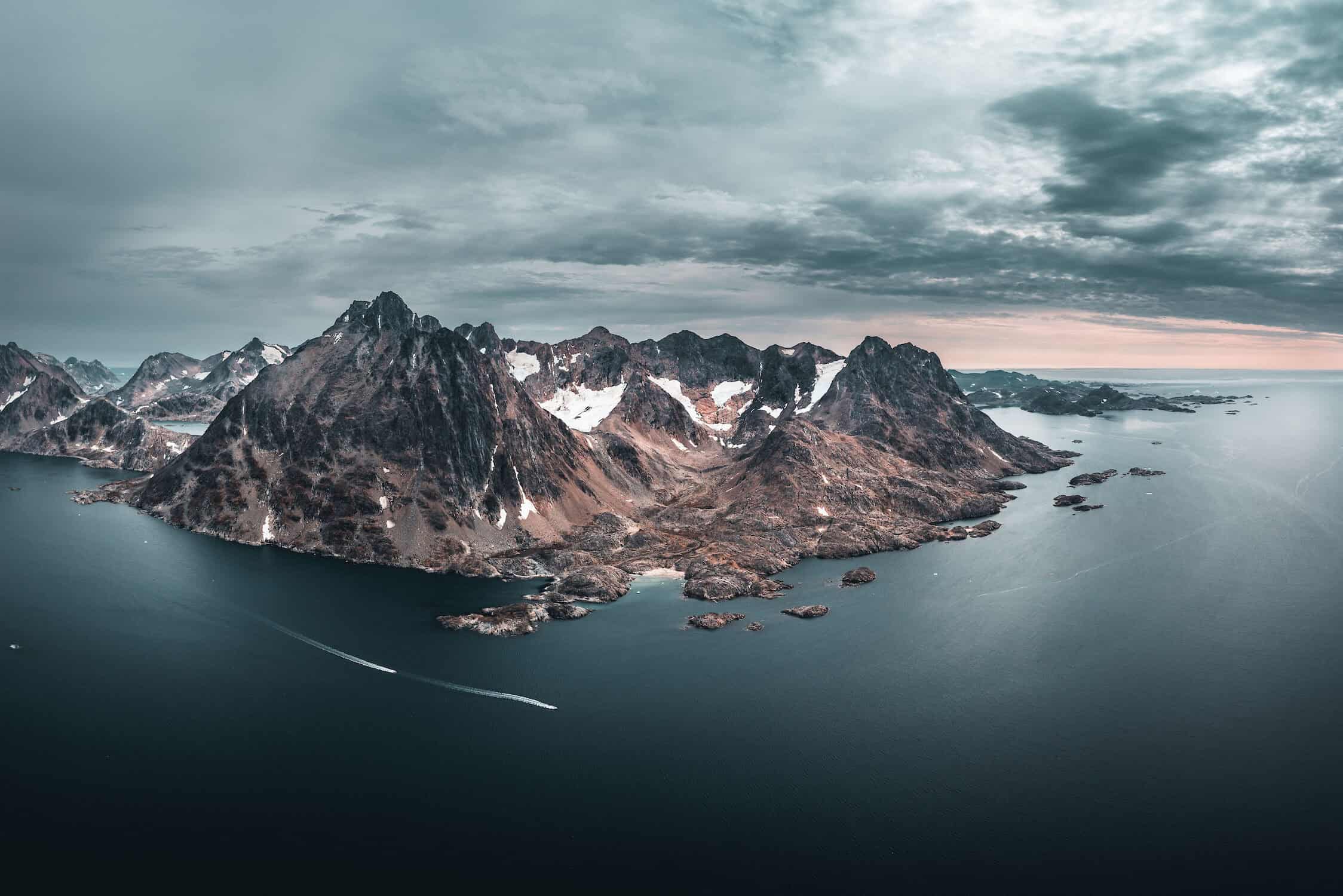 Areal view of Kulusuk Island. Photo by Norris Niman - Visit Greenland
