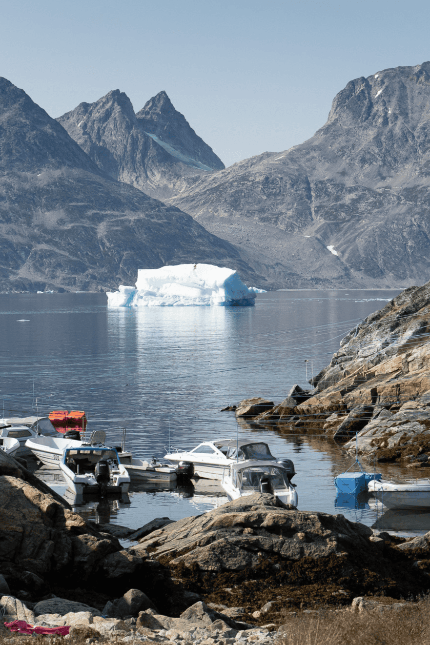 Iceberg floating outside Sermiligaaq. Photo by Visit East Greenland