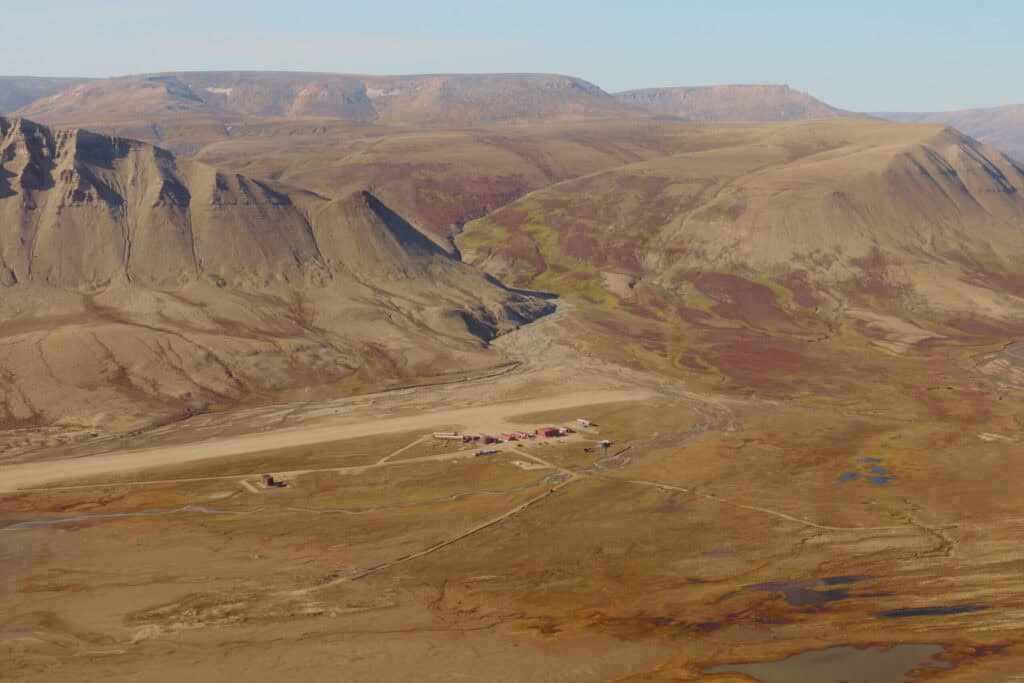 Arrival to Nerlerit Inaat with the plane.