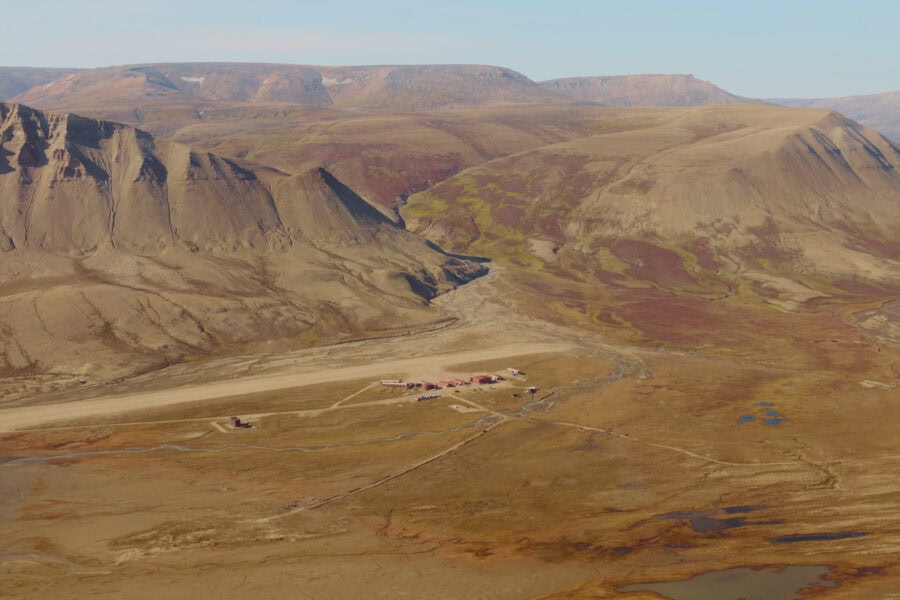 Arrival to Nerlerit Inaat with the plane.