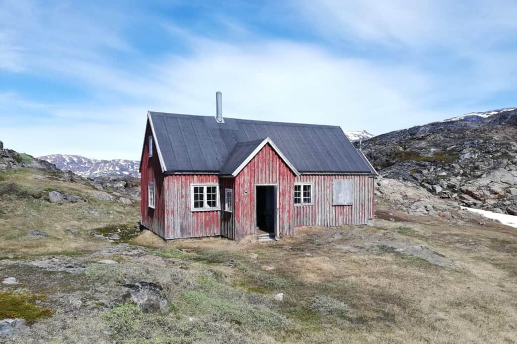 Church and School in Ikateq, the abandoned settlement.