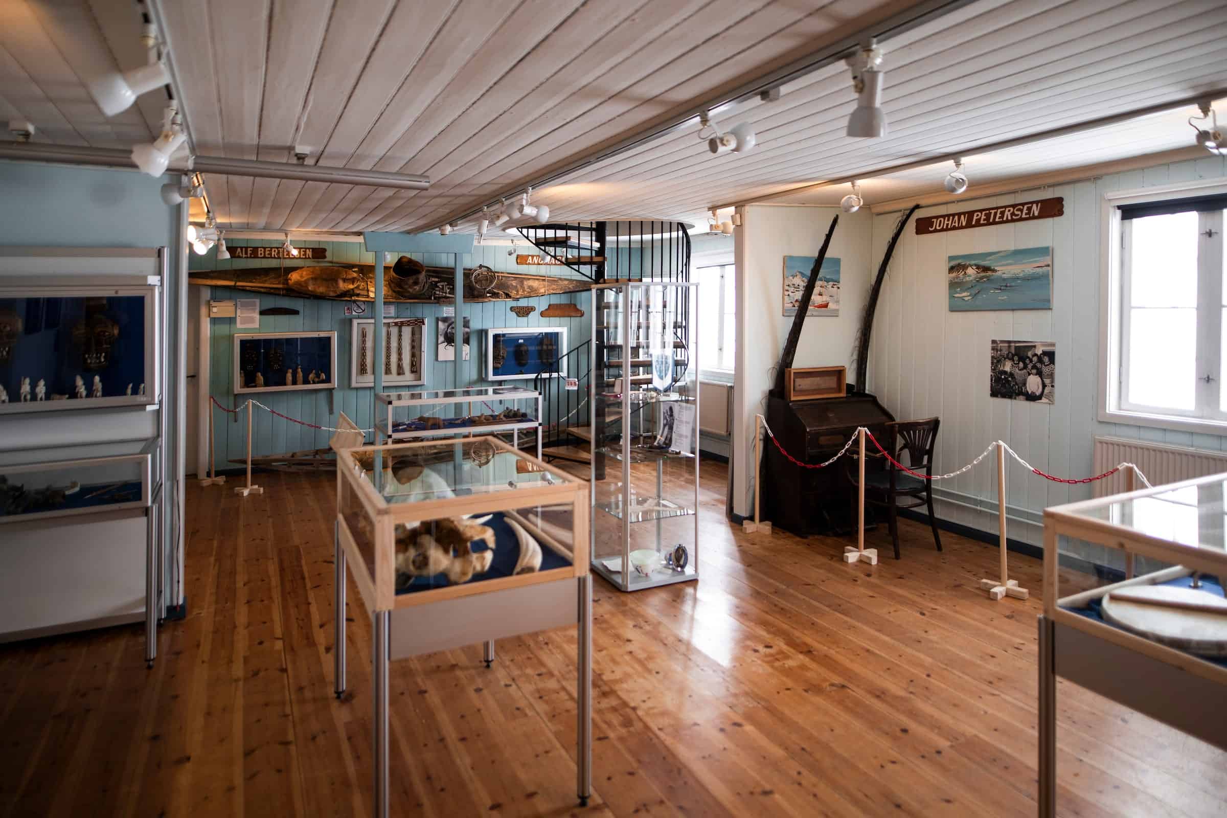 Inside Tasiilaq museum.