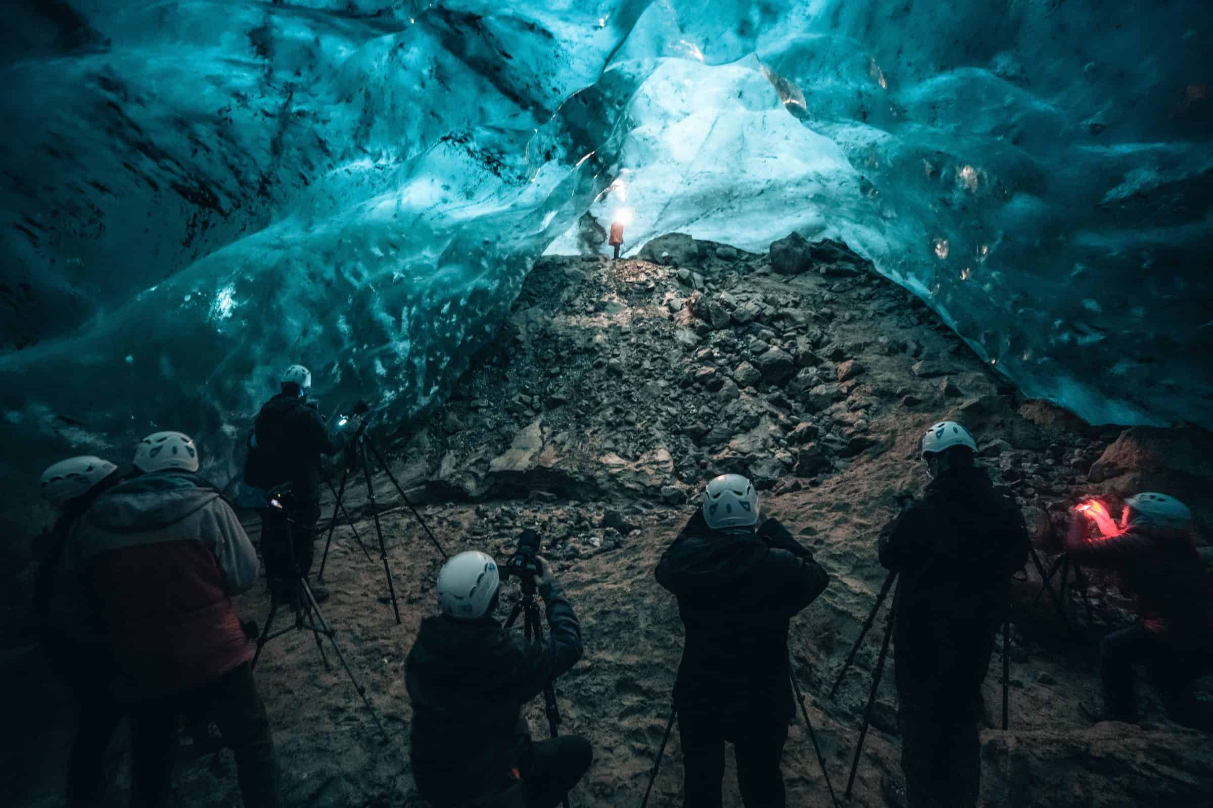 Photo workshop under the glacier. Photo by Norris Niman - Visit Greenland