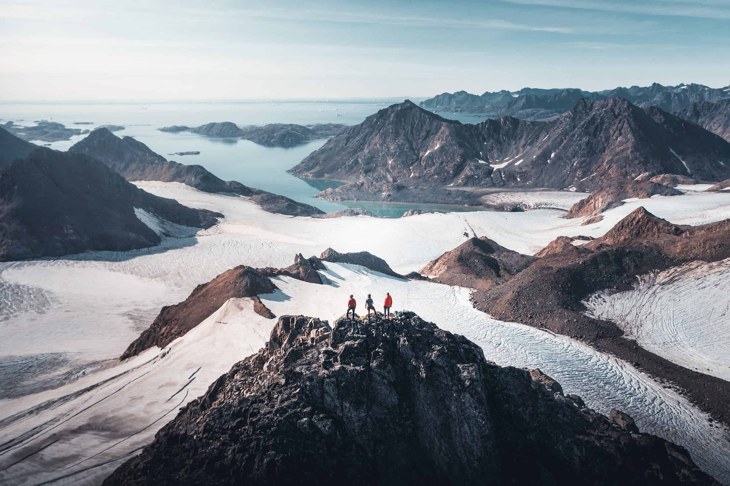Scouting for the higher peaks. Photo by Norris Niman - Visit Greenland