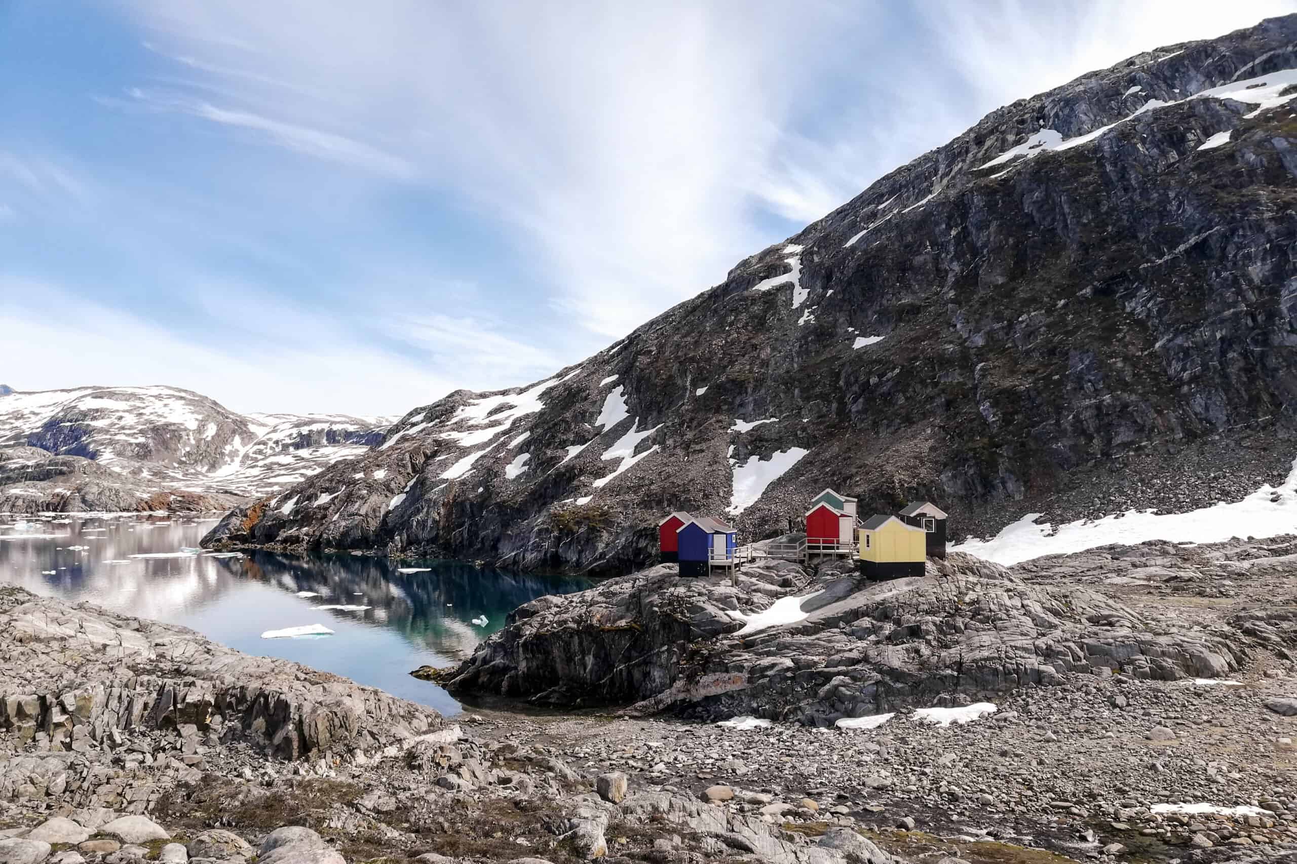 Location of the huts at Pupik.