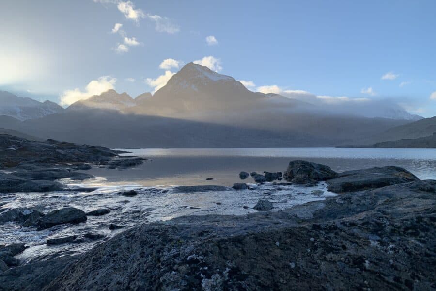 Pyramid mountain next ot the waterfall - Photo by Aviaja Ørum Kristiansen - Visit East Greenland