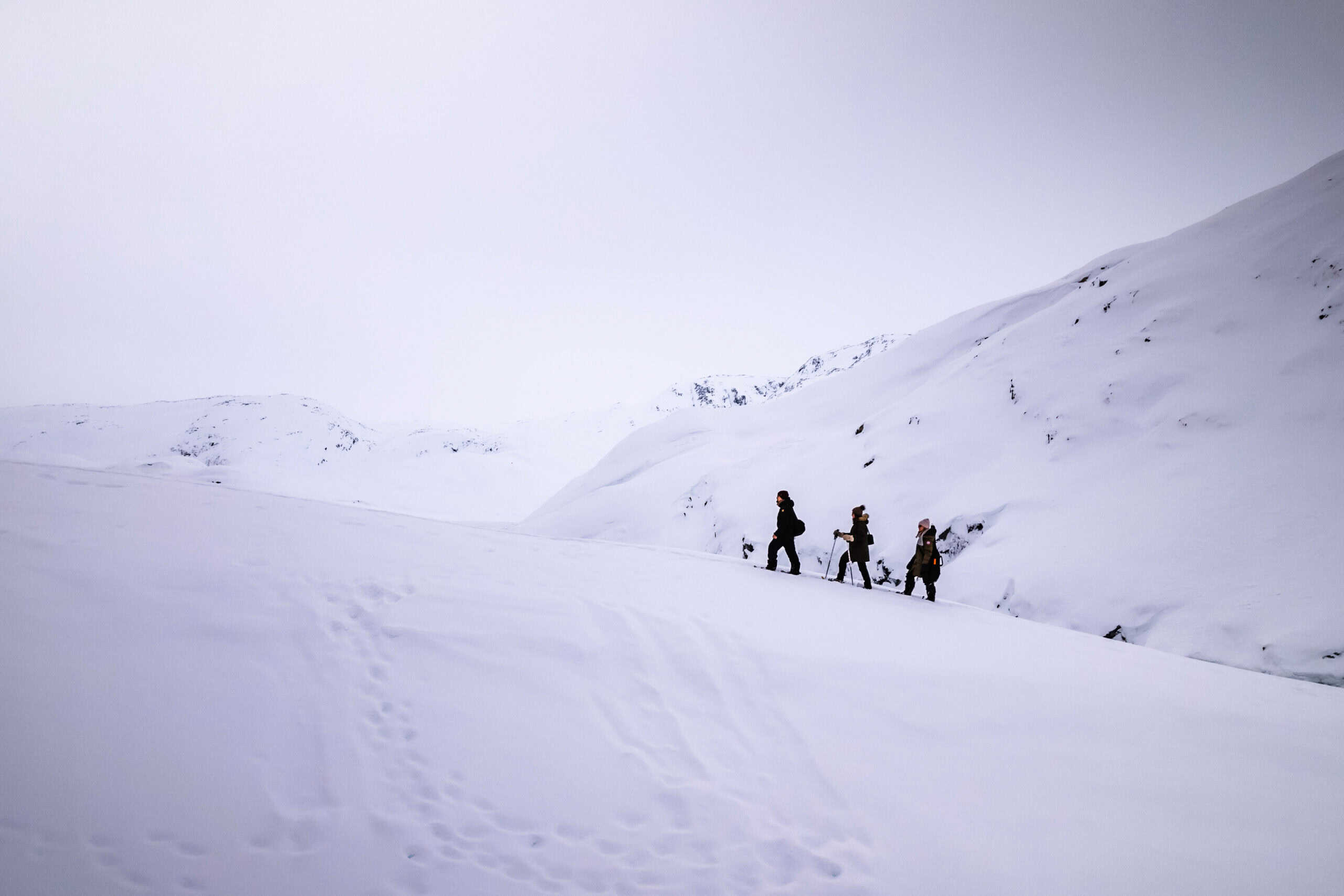 Snow shoe group near the Ice Camp.