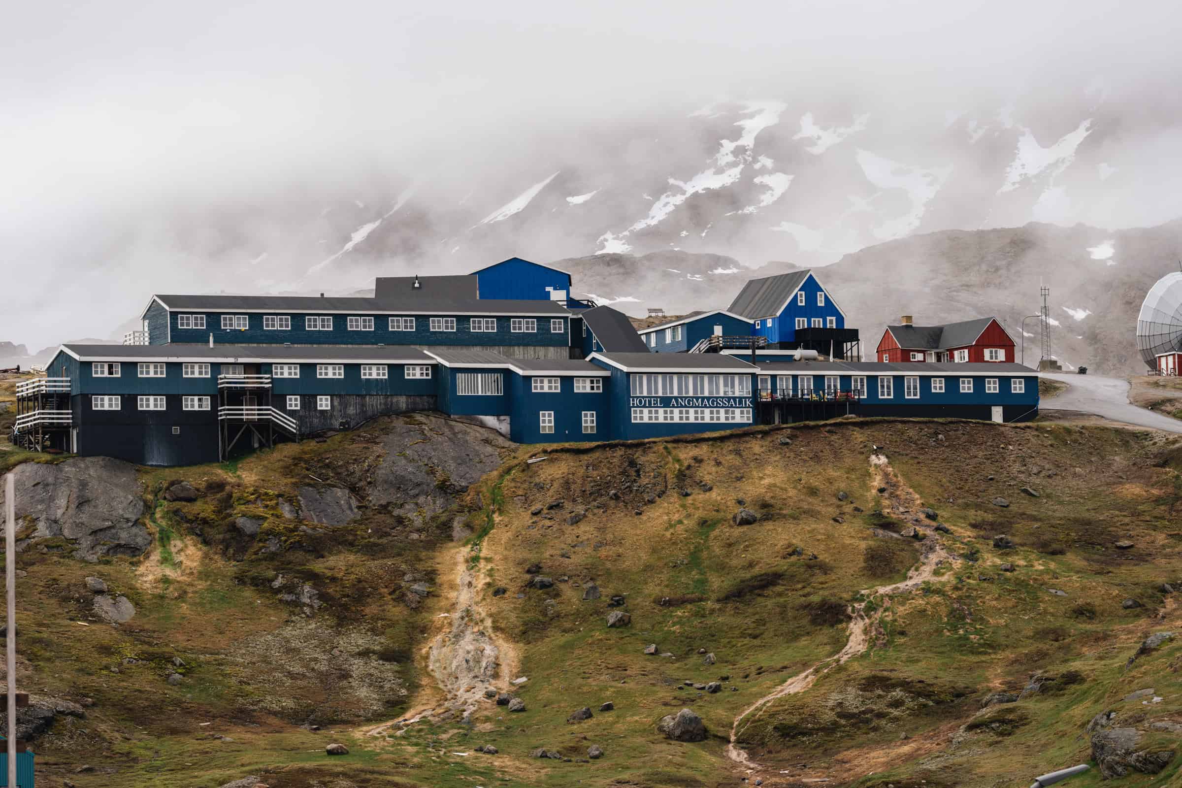 view to the Angmagssalik Hotel - Tourism - Photo by Filip Gielda - Visit East Greenland