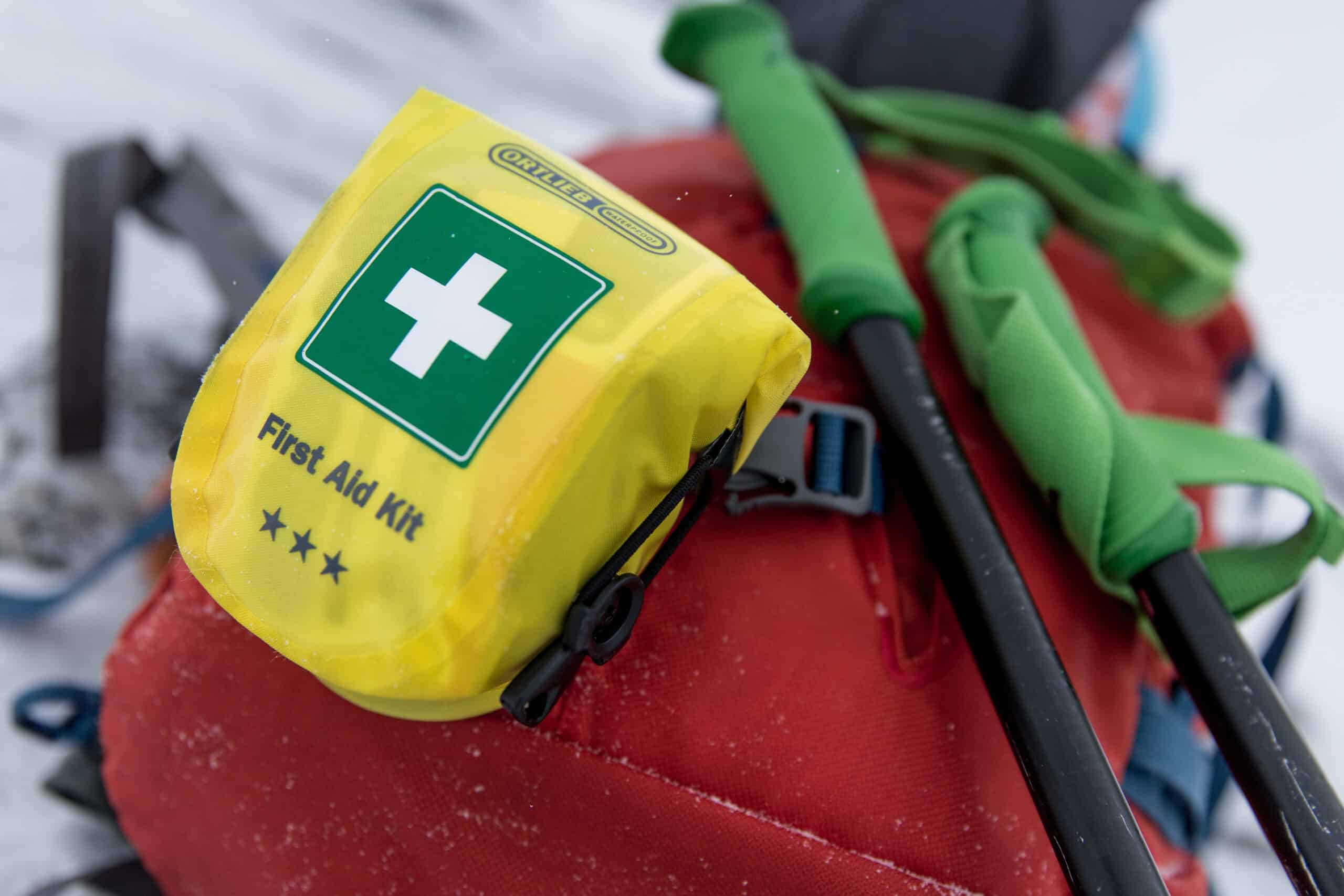 Safety equipment for ski touring in East Greenland. Photo by Mads Pihl - Visit Greenland.