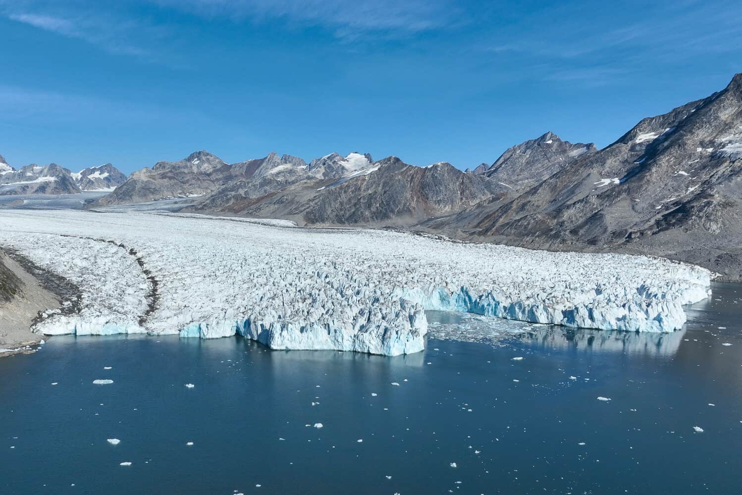 View of the front of Knud Rasmussen Glacier.